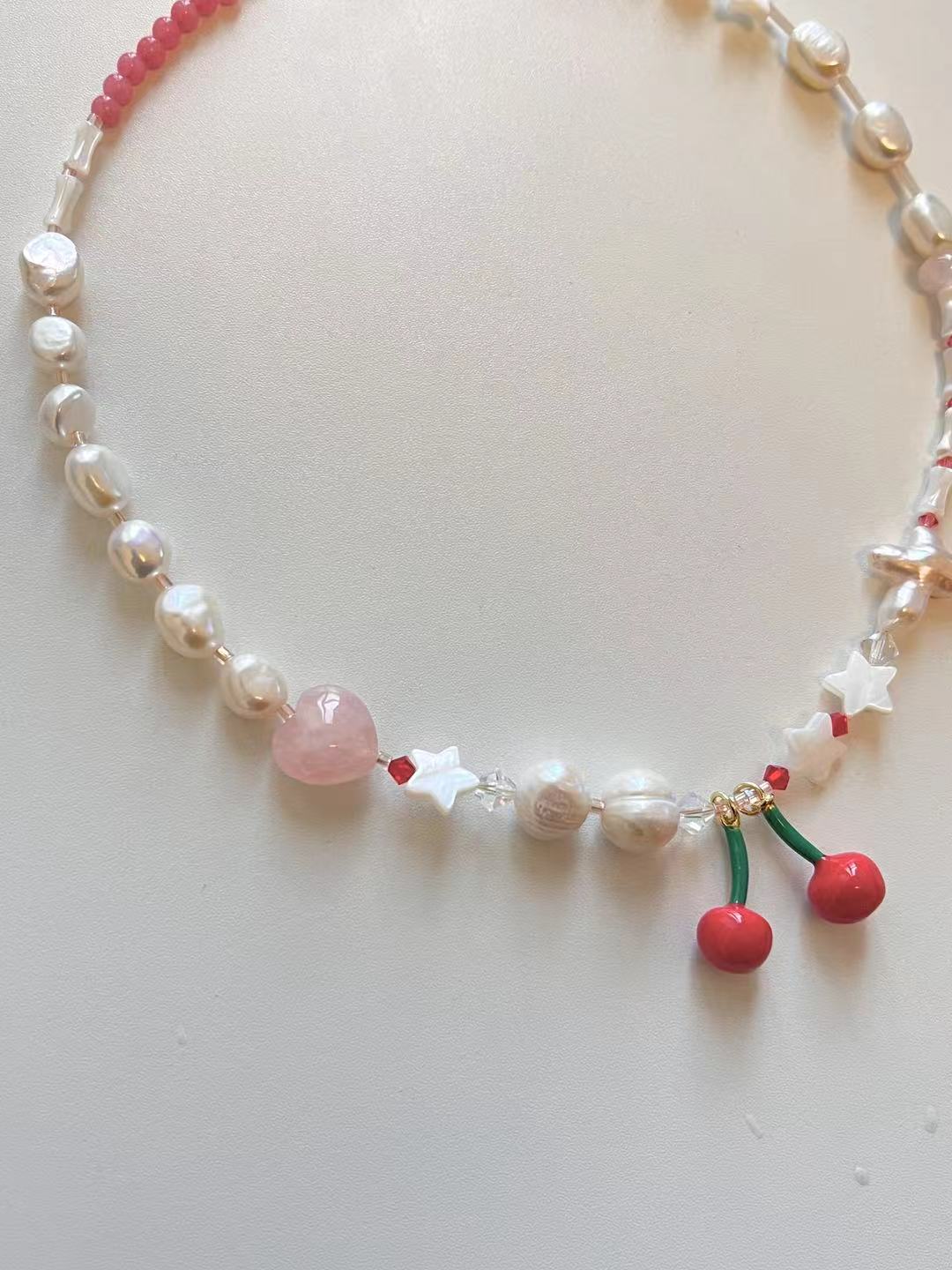 Blush hour necklace