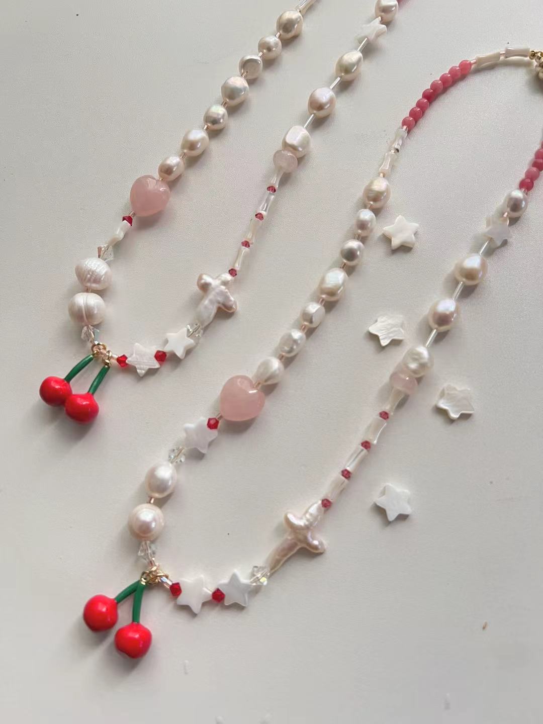 Blush hour necklace