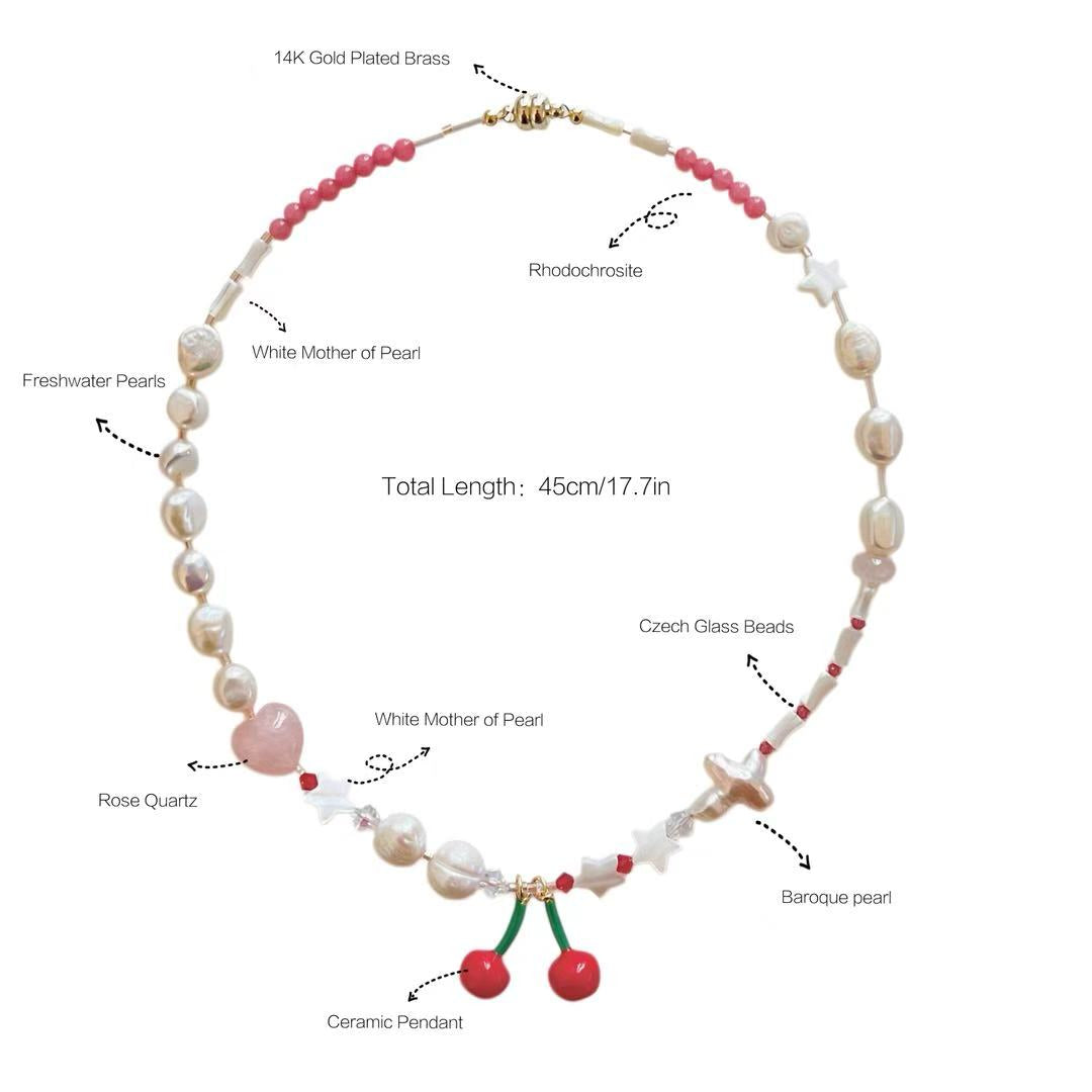Blush hour necklace